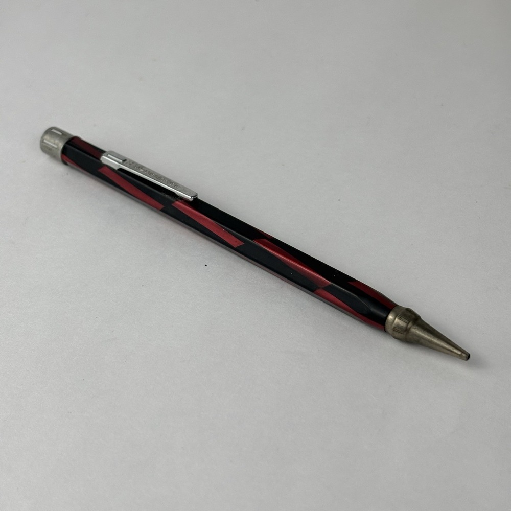 Vintage Celluloid Red Burgandy and Black Eversharp Mechanical Pencil Art Deco